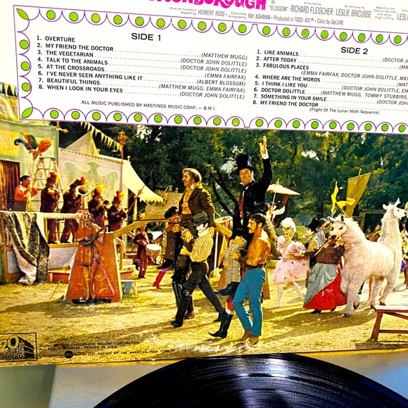 DOCTOR DOLITTLE VTG 1967 ORIGINAL MOTION PICTURE SOUNDTRACK VINYL RECORD & BOOK - Picture 5 of 16